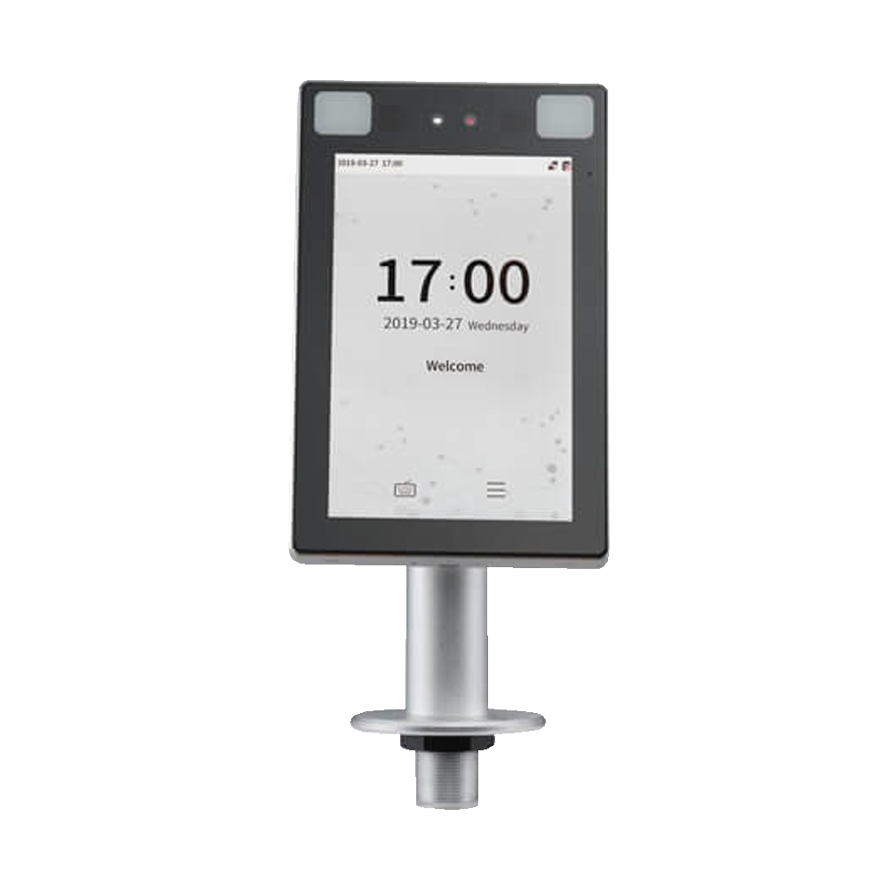 Controllo accessi e presenza per tornelli IP68 - Riconoscimento facciale, del palmo della mano, scheda EM e PIN - 30.000 volti | 1.000.000 registri - 8" IPS touch | TCP/IP, WiFi, RS485 e Wiegand - Soft. Accessi: ZKBioCV - Soft. Presenza: ZKBioTime8 | GoTi