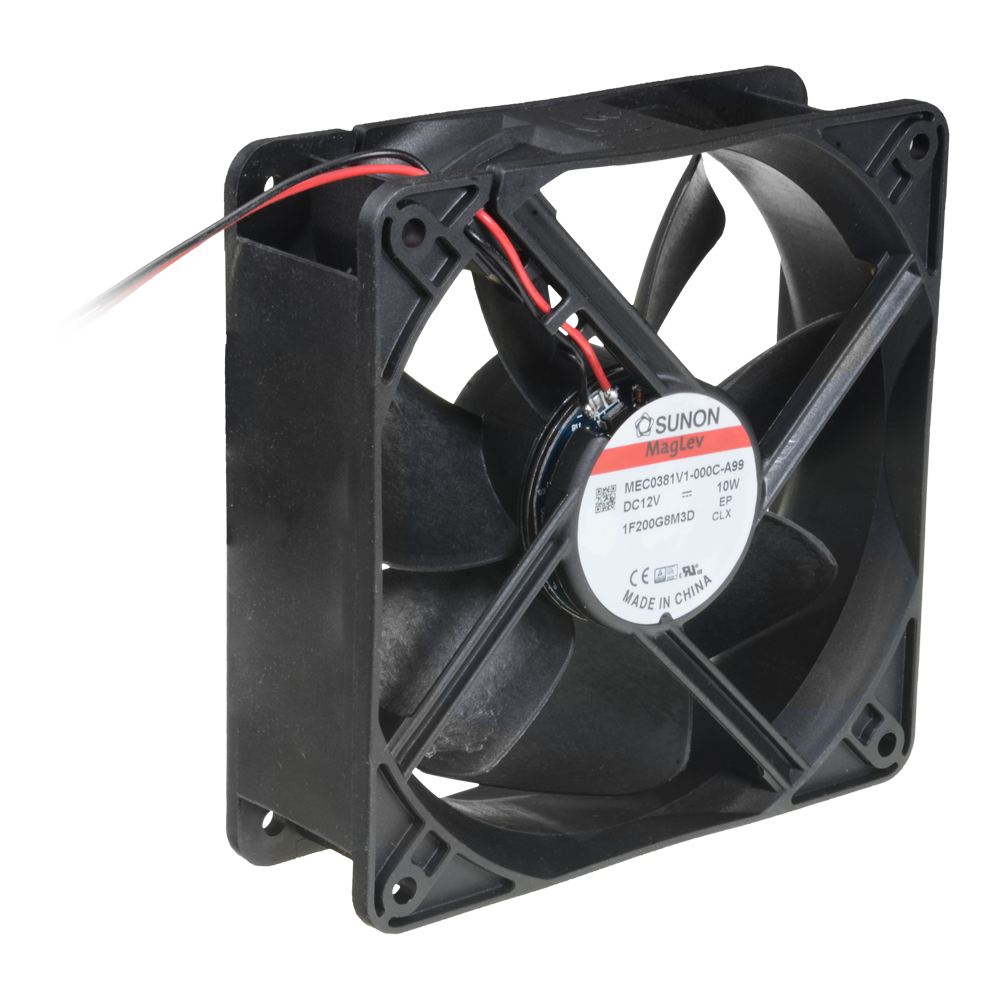 Ventilador magnético especial para Racks - Eficiente y silencioso - Fácil instalación - Permite una mejor ventilación y refrigeración dentro del Rack - Alimentado por dos cables de 1,5m