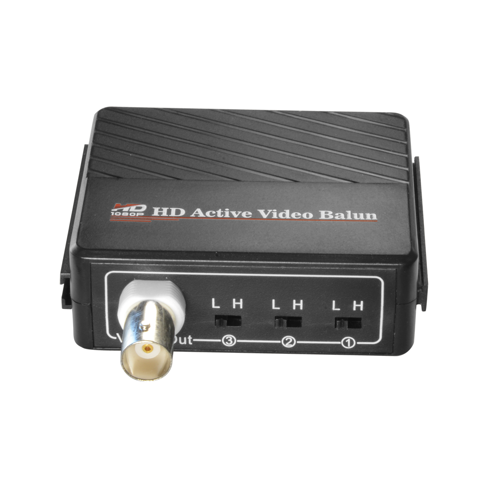 Ricetrasmittente attiva - Ottimizzato per HDTVI / HDCVI / AHD - 1 canale video - BNC/UTP 4 pins - Distanza: 400 ~ 700 m - Ricevitore / Compatibile con BA615A-TX
