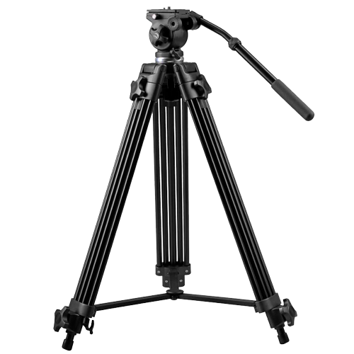 Treppiede professionale - Estendibile fino a 189cm - Adatto per esterni - Colore nero - Compatibile con le Telecamere termografiche e DS-2909ZJ - Barra stabilizzatrice centrale