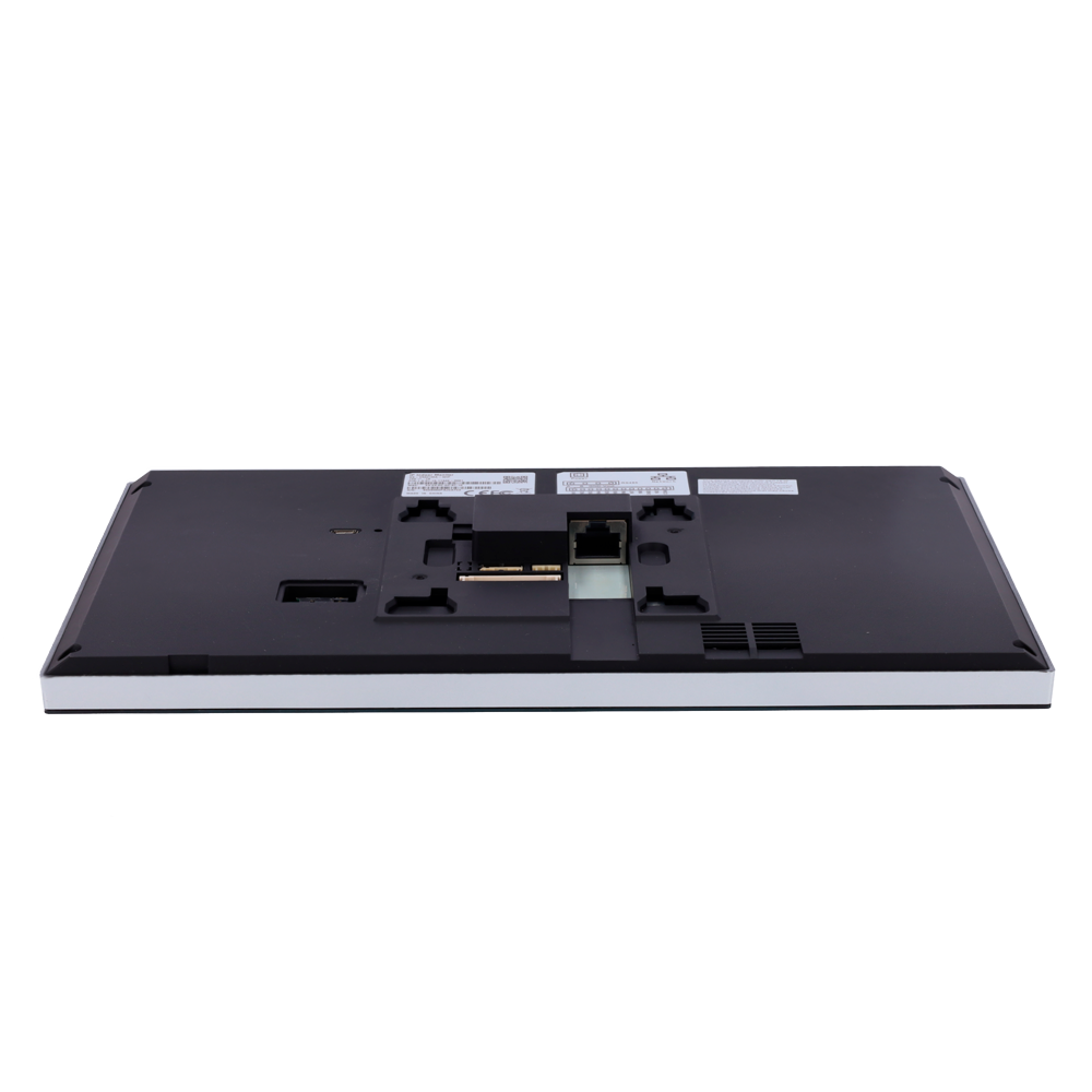 Monitor per Videocitofoni - Schermo TFT da 10" Android 8.1 - Audio bidirezionale e chiamate tra dispositivi - TCP / IP e WiFi - Slot MicroSD | 8 Entrate allarme - Montaggio in superficie