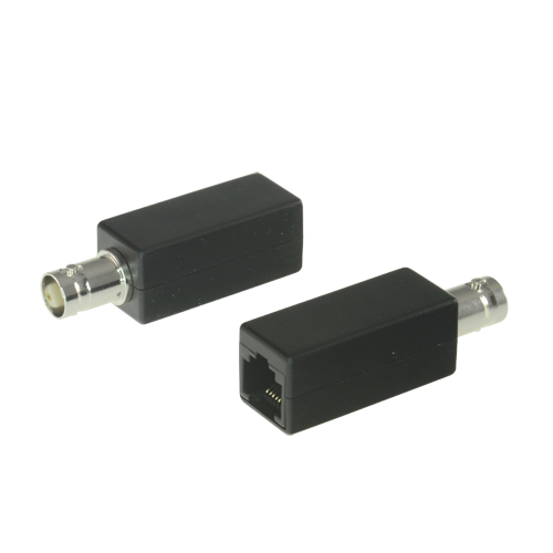 Via cavo coassiale IP - Passivo - Trasmettitore e ricevitore indifferentemente - Permette di transmettere 1 canale IP - Distanza massima 200 m - Larghezza di banda 10 Mbps simmetrici