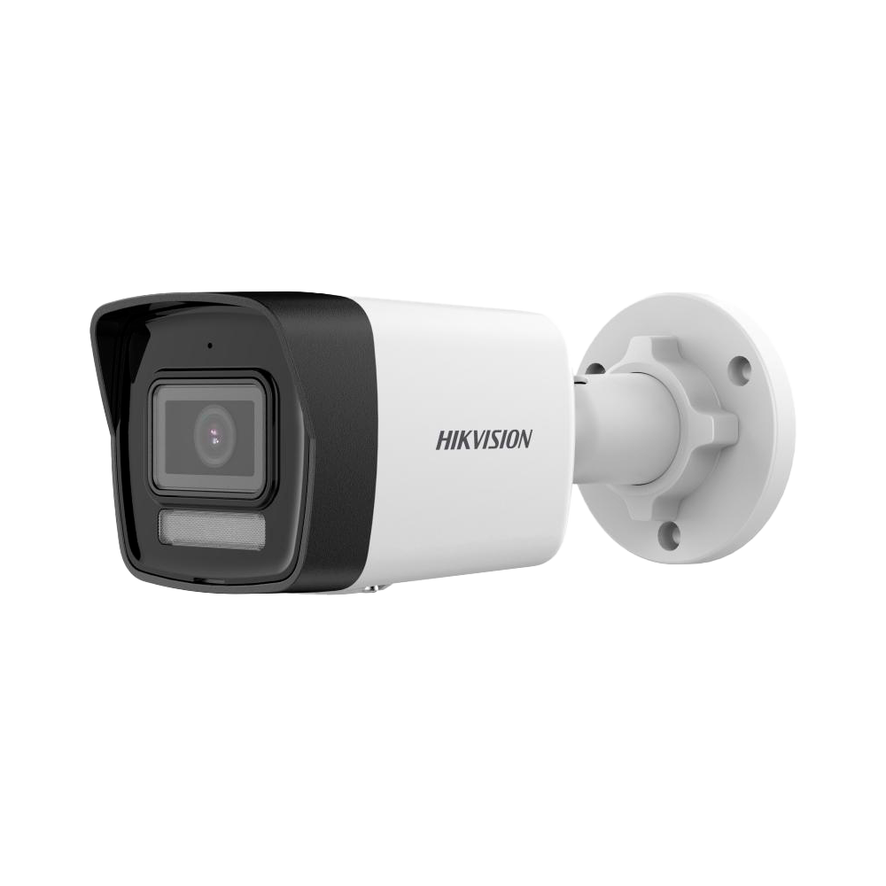 Hikvision - Cámara Bullet IP gama Value - Resolución 8 Megapíxel (3840X2160) - Lente 2.8 mm - Luz hibrida alcance 30 m | Micrófono integrado - Detección de movimiento 2.0 | PoE (IEEE802.3af)