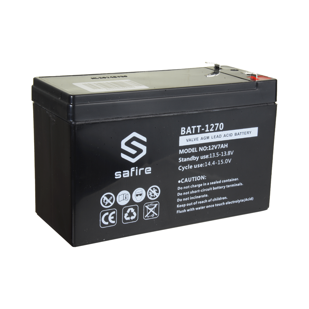 Batteria ricaricabile - Tecnologia piombo-acido AGM - Voltaggio 12 V - Capacità 7.0 Ah - 93.5 x 151 x 65 mm / 2100 g - Per backup o uso diretto