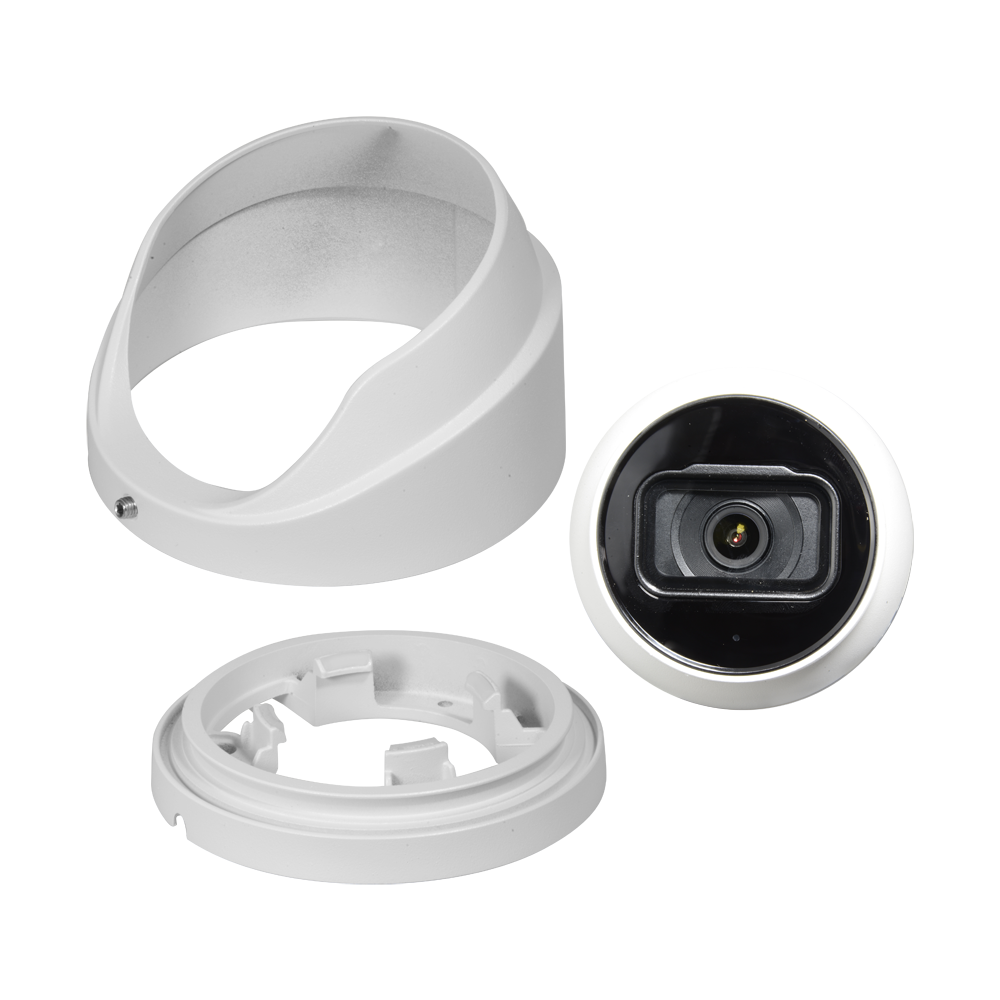 Telecamera Turret IP 4 Megapixel Gamma Ultra - 1/3” Progressive Scan CMOS - Compressione H.265+ / PoE - Lente 2.8 mm / LEDs IR distanza 30 m - WDR | | | IP67 Microfono integrato - WEB, DSS/PSS, Smartphone e NVR