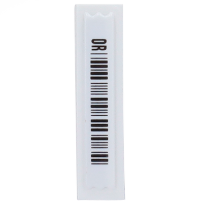 Protezione elettronica antitaccheggio EAS - Tecnologia AM 58 kHz - Etichetta morbida con adesivo - Dimensioni: 45 (H) x 11 (I) mm - Compatibile con le antenne AM - Adatto a tutti i tipi di negozi