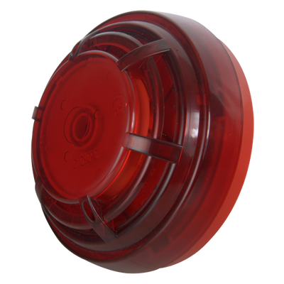 DMTECH - Sirena incendi cablata per interni ed esterni - Potenza del suono 96 dB a 1 m - Flash LED - Base bassa per una facile installazione - Alimentazione 9~30 VDC