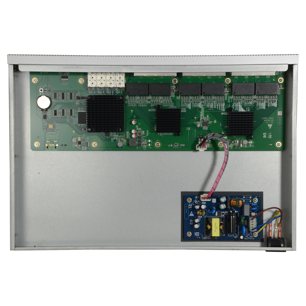 Switch X-Security management - 24 porte RJ-45 10/100/1000 Mbps - 4 Porte Uplink SFP+ 1000/10000 Mbps - VLAN/STP/RSTP/MSTP/QoS - LACP/Static LAG - Rotte Statiche/Server DHCP