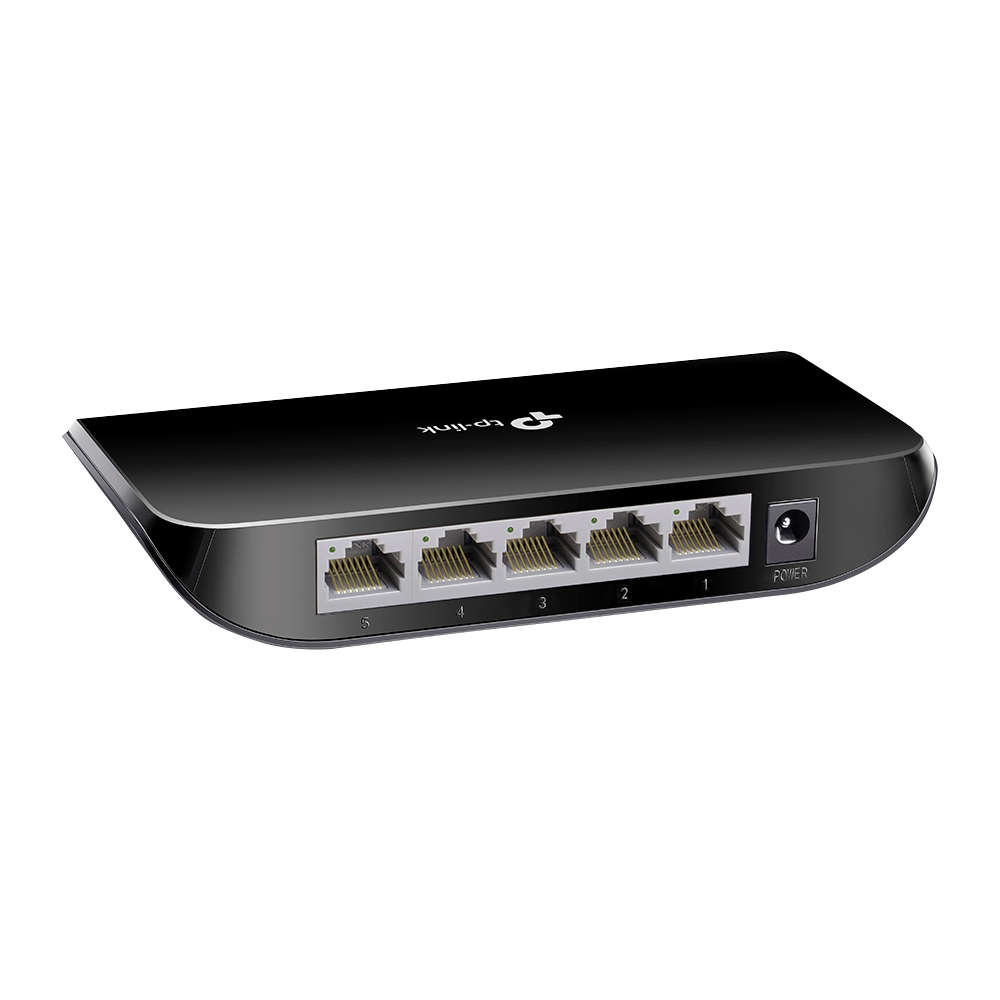 TP-LINK - Switch da tavolo - 5 porte RJ45 - Velocità 10/100/1000 Mbps - Plug and Play - Tecnologia a risparmio energetico