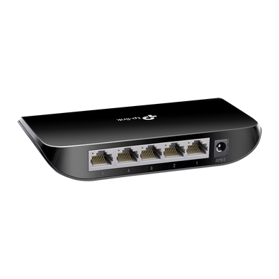 TP-LINK - Switch de Escritorio - 5 Puertos RJ45 - Velocidad 10/100/1000 Mbps - Plug and Play - Tecnología de ahorro de energía