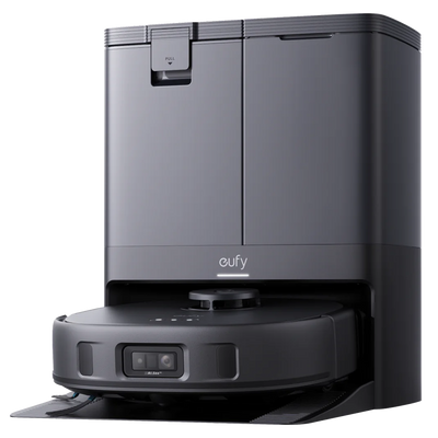 Robot Aspirador Eufy by Anker - Potencia máxima de 8000 Pa - Capacidad del depósito 2.5 L Polvo / 3 L Agua - Limpieza a presión  / Navegación láser iPath - Mapas Varios Pisos  - Compatible con Amazon Alexa y asistente Google