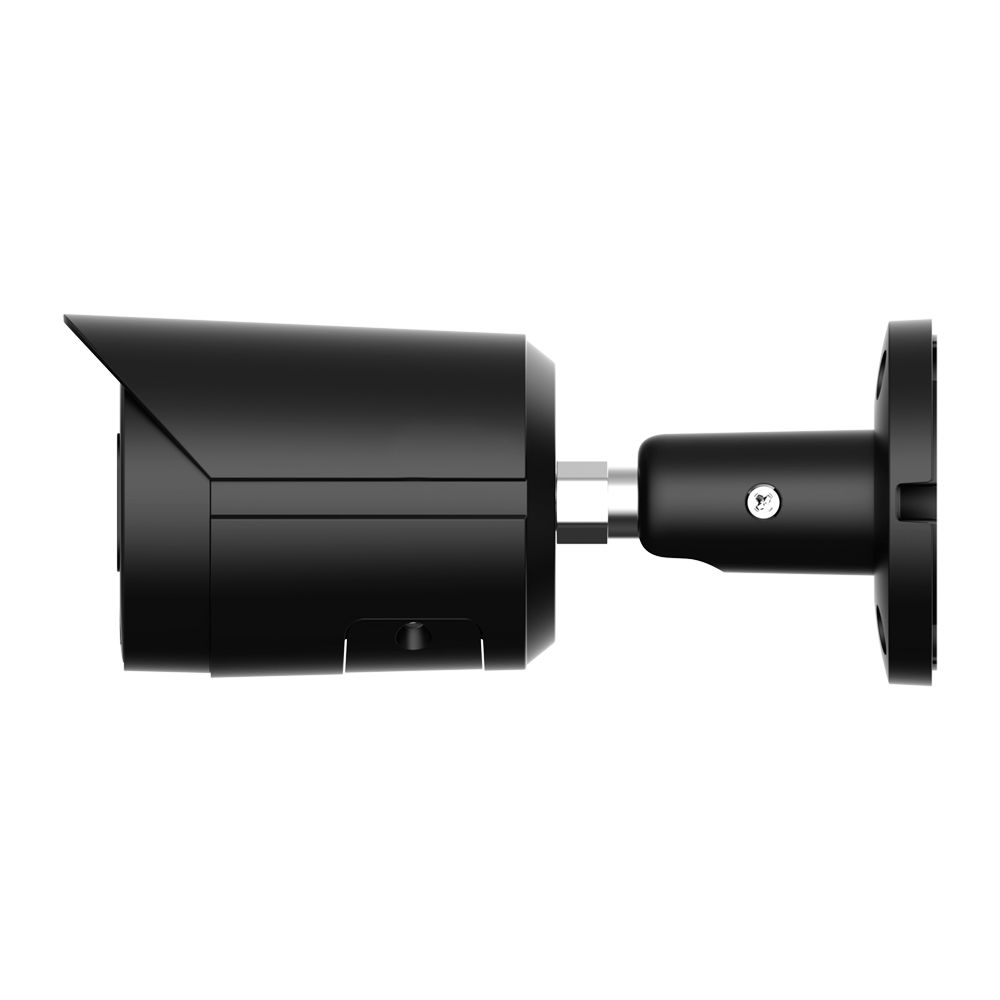 Telecamera Bullet IP 4 Megapixel BLACK - 1/3” Progressive Scan CMOS - Compressione H.265+/H.265/H.264+/H.264 - Obiettivo 2.8 mm / LED Portata 30 m - WDR | Microfono integrato - Funzioni Intelligenti