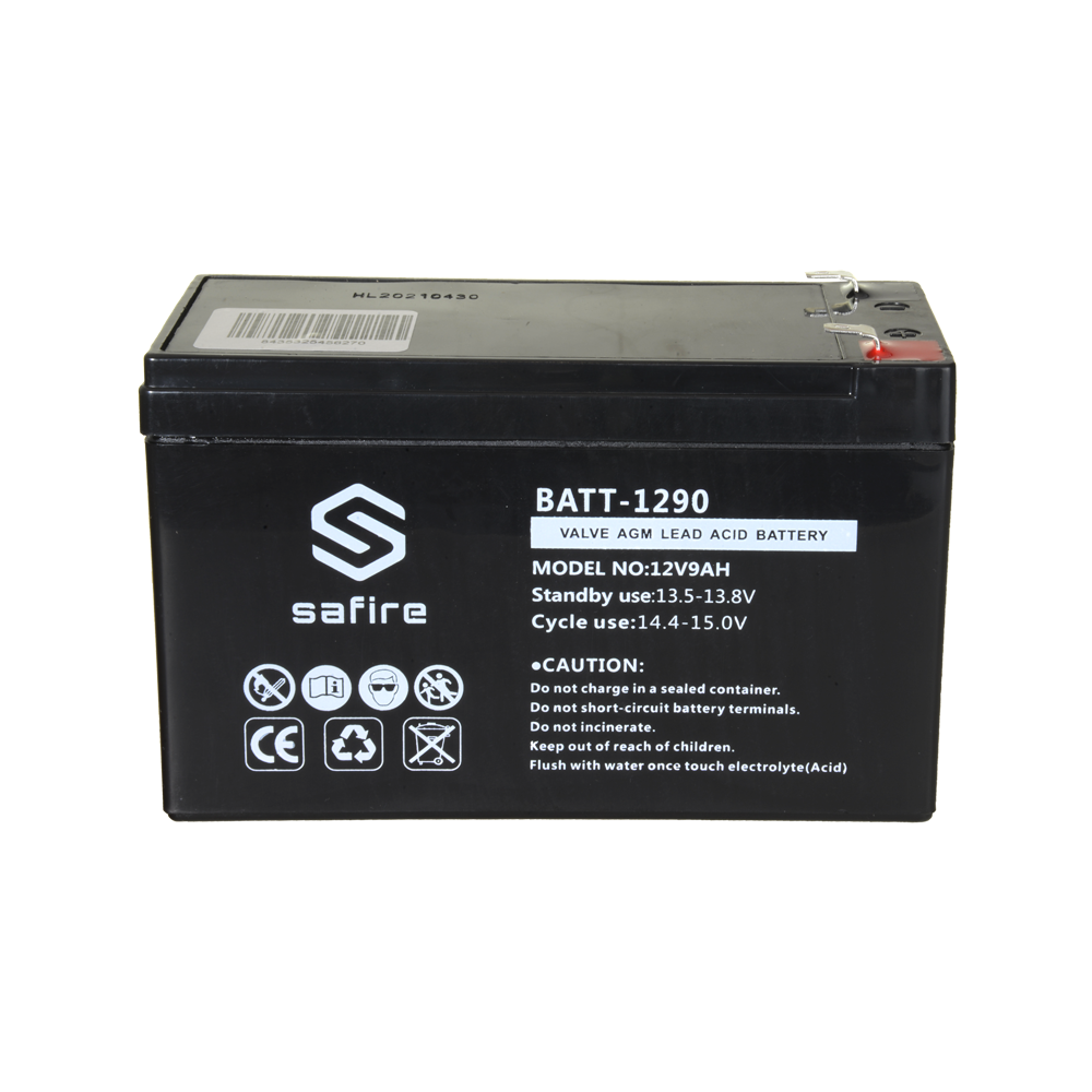 Batteria ricaricabile - Tecnologia piombo-acido AGM - Voltaggio 12 V - Capacità 9.0 Ah - 100 x 151 x 65 mm / 2570 g - Per backup o uso diretto