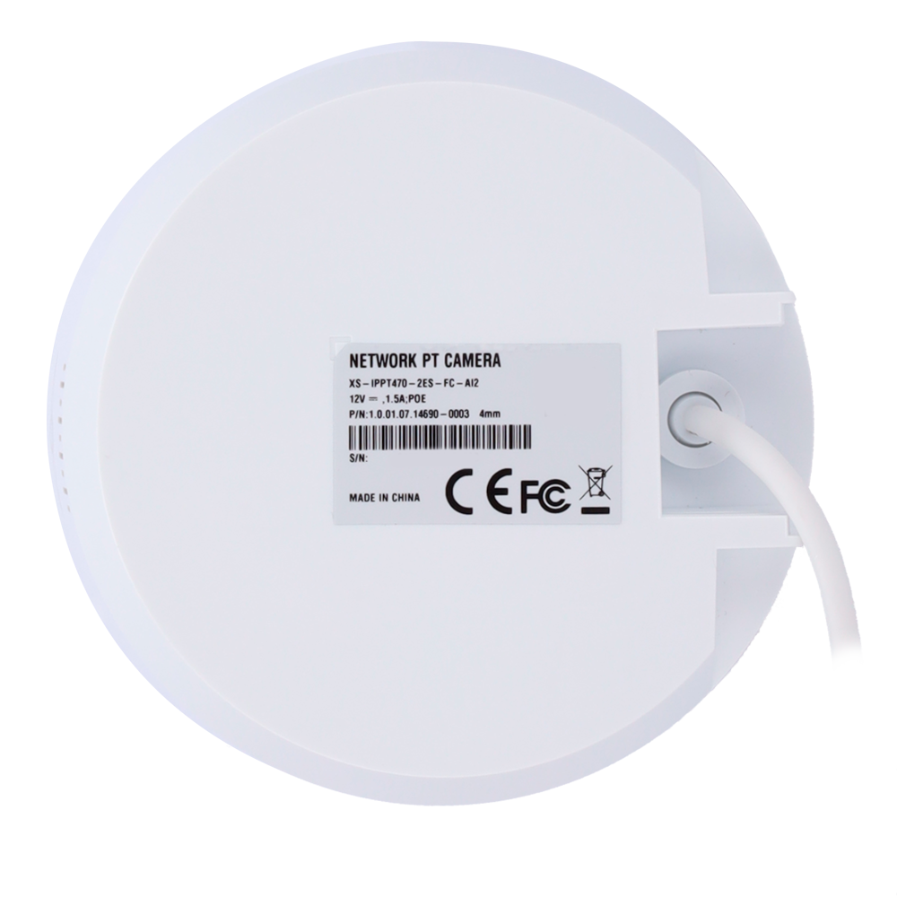 Telecamera PT IP X-Security - 2 Megapixel (1920 × 1080) - 1/2.8" CMOS | Ottica fissa 4mm - Rilevamento di persone con deterrenza attiva - Doppia Luce: IR e Luce Bianca 30m