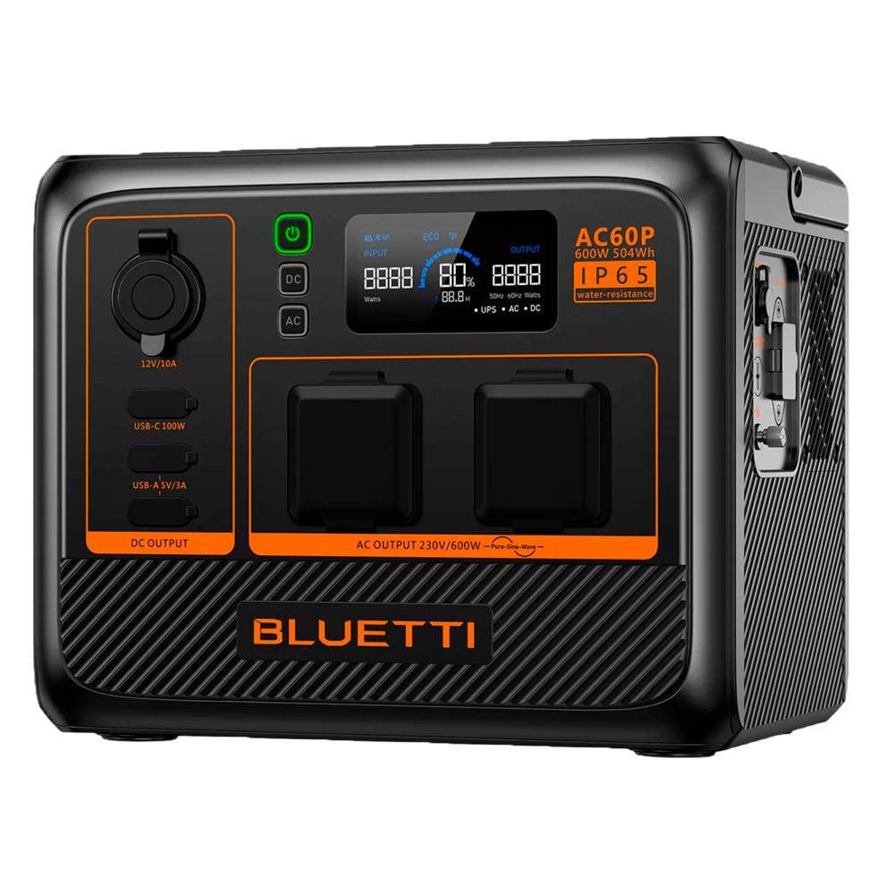 Portable battery - Large capacity 504Wh - High power 600W | LiFePO4 - Multiple salts/Multiple charging forms - 3000 life cycles - LCD panel | IP65