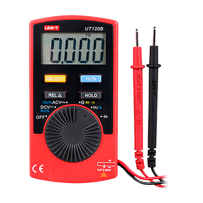 Multimetro digitale tascabile - Display EBTN - Misurazione della tensione DC e AC fino a 600V - Funzione Autorange - Misurazione della resistenza e della capacitanza - Cicalino per test di continuità: Funzione NCV