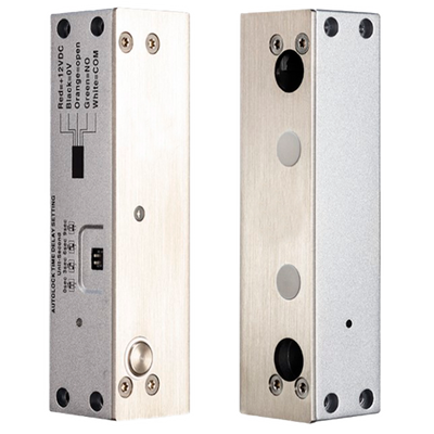 Cerradura eléctrica de seguridad - Modo de apertura Fail Safe (NC) - Fuerza de retención 1000 kg | Sensor de puerta - cierre automático programable - Tiempo de apertura seleccionable - Fabricado en acero inoxidable SUS304