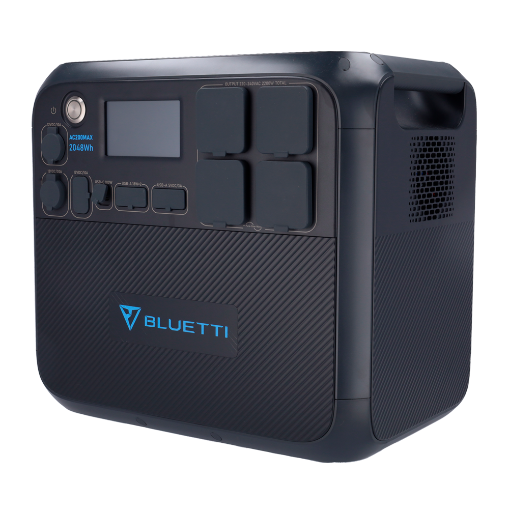 Batteria portatile - Grande capacità 2048Wh - Potenza in uscita 2200W max | LiFePO4 51.2V /40Ah - Uscite multiple - Modalità di ricarica multipla - Touch Screen