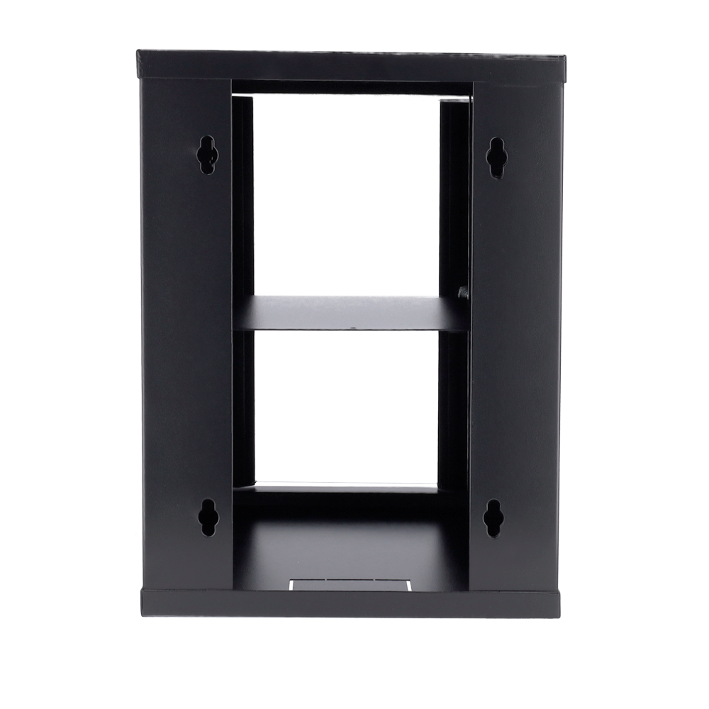 Armadio rack a parete - Fino a 9U rack da 10" - Fino a 15 Kg di carico - Con canaline passacavi - Vassoio incluso - Profondità 300 mm