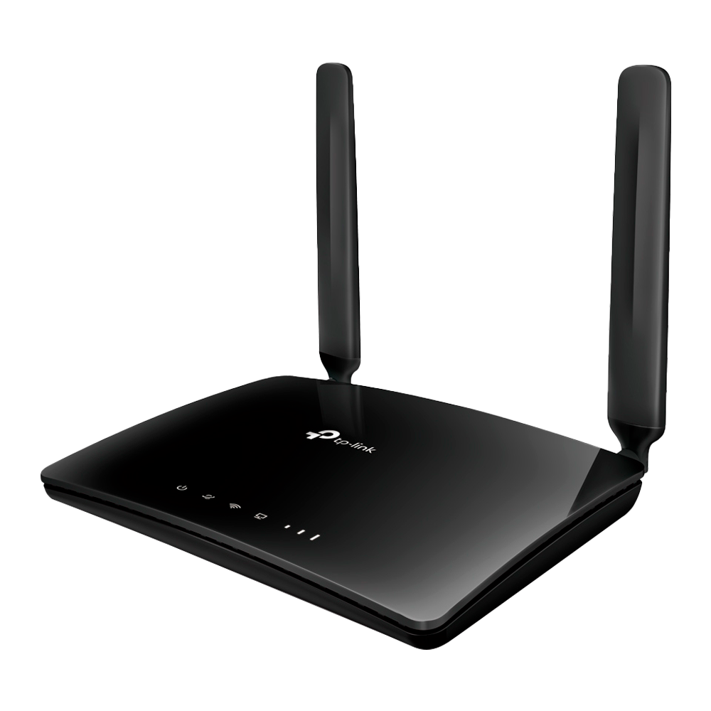 TP-LINK - Router 4G LTE - Connessione Wifi a 300 Mbps - Velocità di download fino a 150 Mbps - Velocità di upload fino a 50 Mbps - Comunicazione mediante scheda SIM