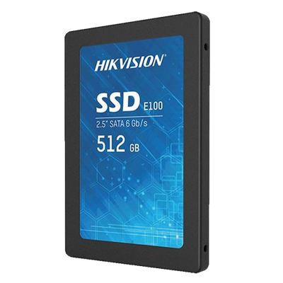 Disco duro Hikvision SSD 2.5" - 512GB de capacidad - Interfaz SATA III - Velocidad de escritura hasta 480 MB/s - Larga duración - Ideal para videovigilancia