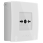 Botón manual de alarma de incendio blanco - Inalámbrico 868 MHz Jeweller - Botón alarma incendio o activador de escenarios - Compatible con función de alarma interconectada - Transmisión de alarmas a CRA (configurable) - Alimentación 2 pilas CR123A