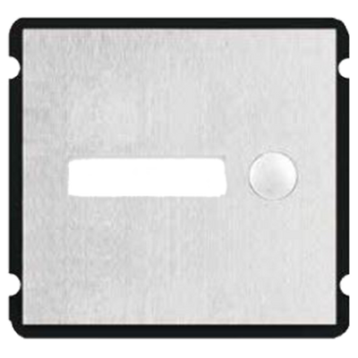 Modulo estensione - Compatibile con XS-V2000E-MIP - Pulsante singolo - 1 Etichetta personalizzata con LED - Acciaio inossidabile antivandalico - Montaggio modulare