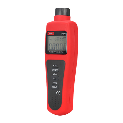 Tachimetro digitale portatile - Fino a 99999 RPM - Display LCD retroilluminato da 100000 conteggi - Valori Massimi, Minimi e Medi - Spegnimento automatico