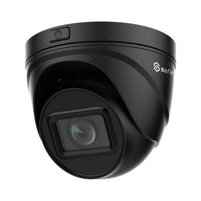 Cámara tipo torreta IP de 4 megapíxeles - Sensor CMOS de barrido progresivo de 1/3" - Lente motorizada varifocal de 2,8~12 mm - LED IR Alcance de 30 m - Compresión H.265+ - PoE IEEE802.3af