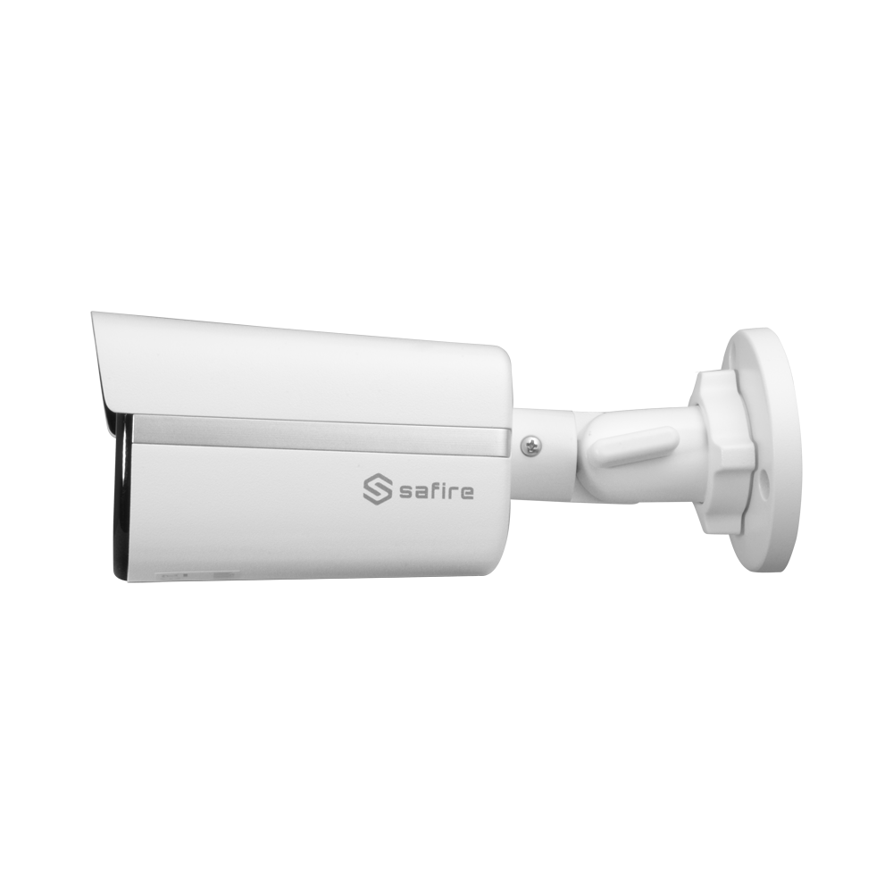 Safire PRO Range Bullet Camera - 4 in 1 output / 3K resolution (2960x1665) - 3K Night Color CMOS (5Mpx 16:9) - 2.8 mm White Light lens range 20m - WDR (130 dB), Audio over coaxial - Waterproof IP67