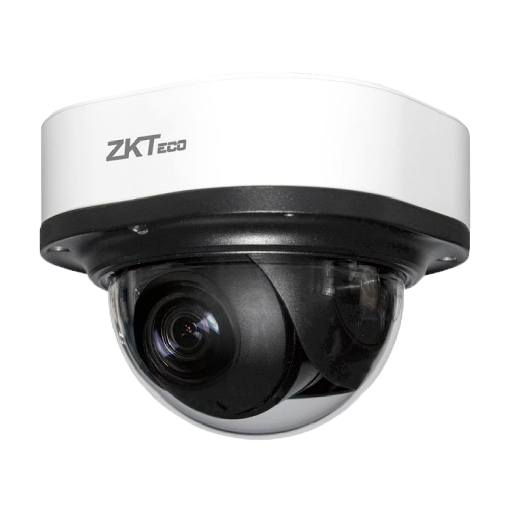 2 Mp LPR dome IP camera - 1/2.8” Sony STAVIS CMOS - OCR function (integrated license plate reading) - 3.35~10.05 mm motorized lens - IR LED range 50 m | RS485 - Integrated LPR Software | ZKBio CVSecurity
