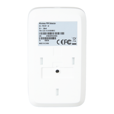 Rilevatore PIR X-Security - Wireless 433MHz - Antenna interna - Distanza 150m - Rango 12 m / Angolo 90º - 1 x CR123 3V