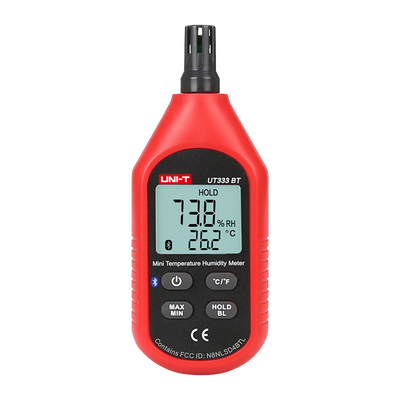 Misuratore di condizioni ambientali - Misurazione della temperatura e dell'umidità - Design leggero ed economico con interfaccia intuitiva - Spegnimento automatico - Connessione all'APP tramite Bluetooth
