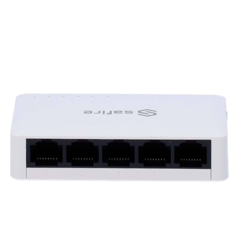 Safire - Switch da tavolo - 5 porte Gigabit - Velocità 10/100/1000 Mbps - Plug & Play - Tecnologia di risparmio energetico