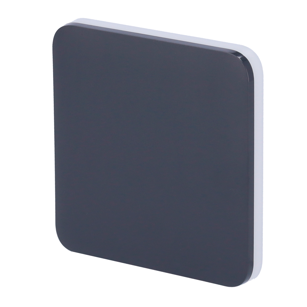 Panel táctil para un interruptor de luz - Compatible AJ-LIGHTCORE-1G - Compatible AJ-LIGHTCORE-2W - Retroiluminación LED - Panel táctil sin contacto - Color grafito