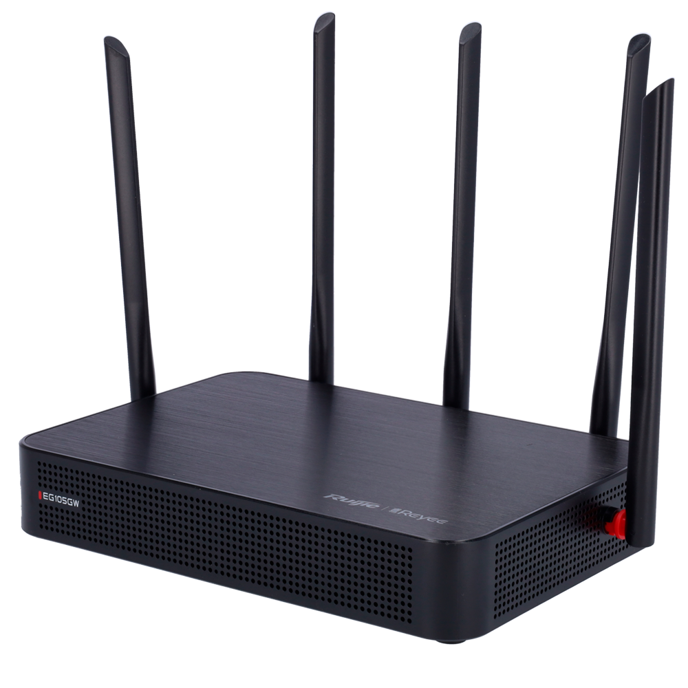 Reyee Router Wi-Fi Controller Cloud - 5 Porte RJ45 10/100 /1000 Mbps - Wi-Fi 5 802.11ac AC1300 - Supporta fino a 2 WAN per il failover o il bilanciamento - Fino a 500Mbps di larghezza di banda - Server VPN IPSec, L2TP, PPTP