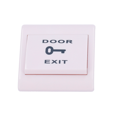 Pulsante di liberazione porta - Doppia funzione: NO/NC - Per incassarlo nella scatola del meccanismo - Misure 88x88x20 mm - Uso professionale - Realizzato in plastica