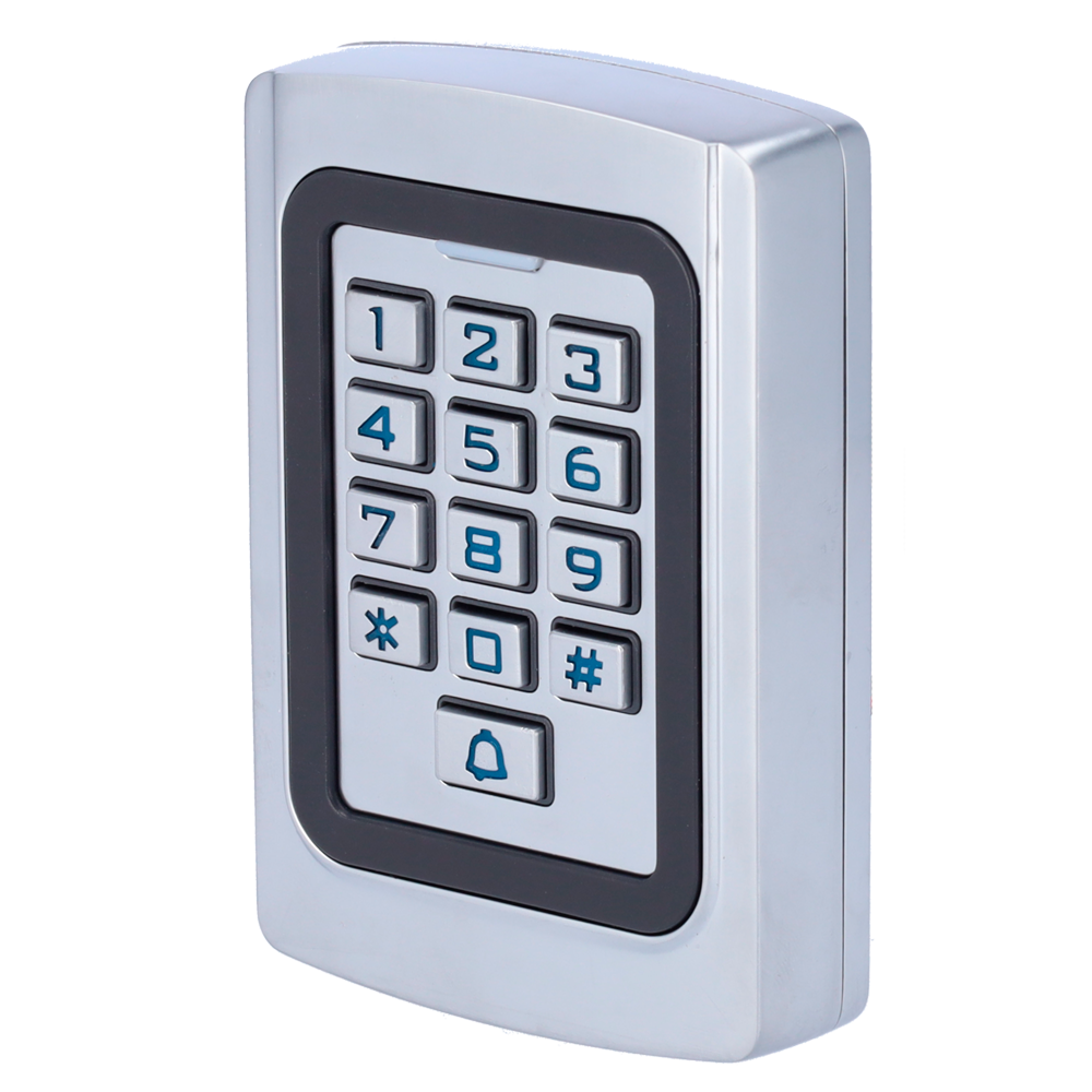 Controllo accessi autonomo - Accesso tramite scheda EM, PIN e App - Uscita relè, allarme e cicalino - Wiegand 26 e WiFi | Controllo presenze - App Tuya Smart per la gestione e le aperture da remoto - Adatto per esterni IP68