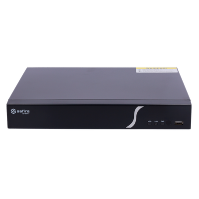Safire Smart - Videoregistratore NVR per telecamere IP gamma B1 - 8CH video PoE 96W / Compressione H.265 - Risoluzione fino a 8Mpx / Larghezza di banda 80Mbps - Uscita HDMI 4K e VGA - Supporta eventi VCA da telecamere IP / Funzione POS