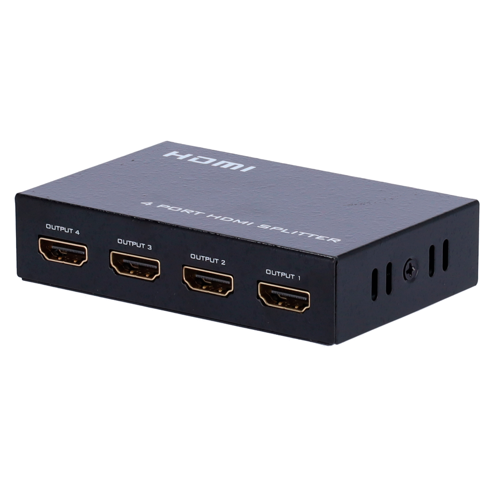 Moltiplicatore di segnale HDMI - 1 ingresso HDMI - 4 uscite HDMI - Fino a 4K*2 - Lunghezza massima in uscita 25 m - Alimentazione DC 5 V