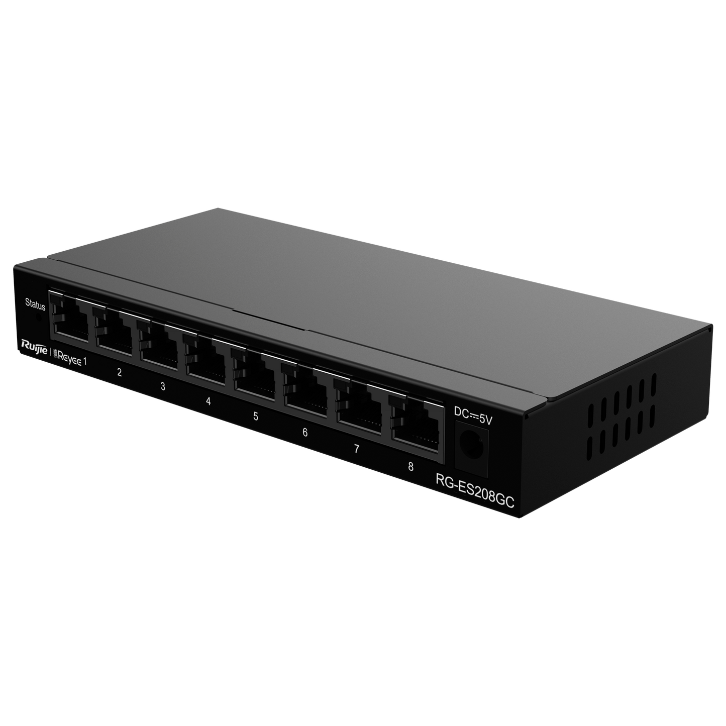 Reyee Cloud Layer 2 Switch - 8 Gigabit RJ45 Ports - 10/100/1000 Mbps Port Speed - Plug & Play - VLAN/Port Isolation/Loop Detection - Port Speed Limit