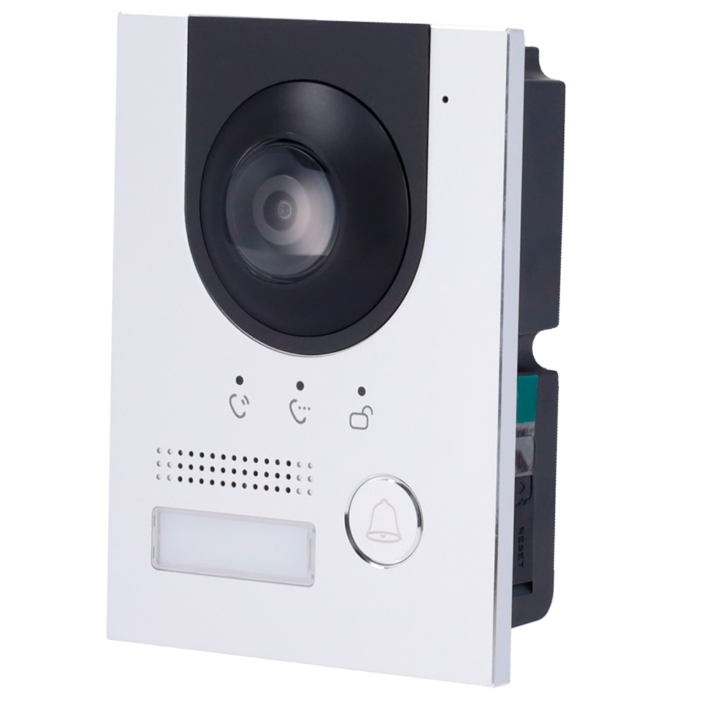 Videocitofonia 2 fili o IP - Telecamera 2Mpx | Audio Bidirezionale - Visione notturna - Può essere alimentato da PoE - Adatto per esterni IP65 - Alluminio Anodizzato antivandalo
