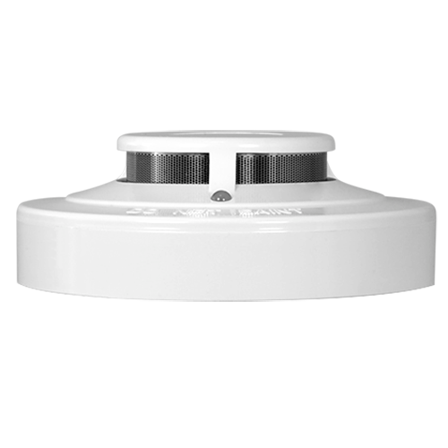 Rilevatore convenzionale ottico antincendio - Certificato EN54 parte 7 - Allarme a doppio LED per la visualizzazione da qualsiasi luogo - Realizzato in materiale ABS resistente al calore - Non include base - Base intercambiabile con tutta la gamma Wizmart
