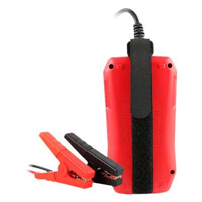 Tester per batterie - Misura capacità, tensione, resistenza e stato - Tester di carica e di avviamento delle batterie 12V/24V - Adatto per testare fino a 10 tipi di batterie