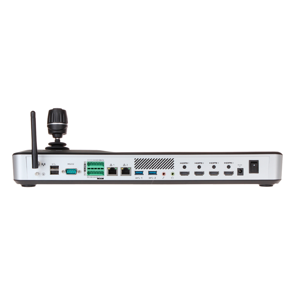Tastiera di controllo IP X-Security - Schermo LCD tattile 10" - Collegamento RS485 / RS422 / RJ45 / RS232 - WiFi | Ethernet | USB | HDMI - Joystick 4 axis e mini tastiera - Fino a 4 canali 4K o 16 a 1080p