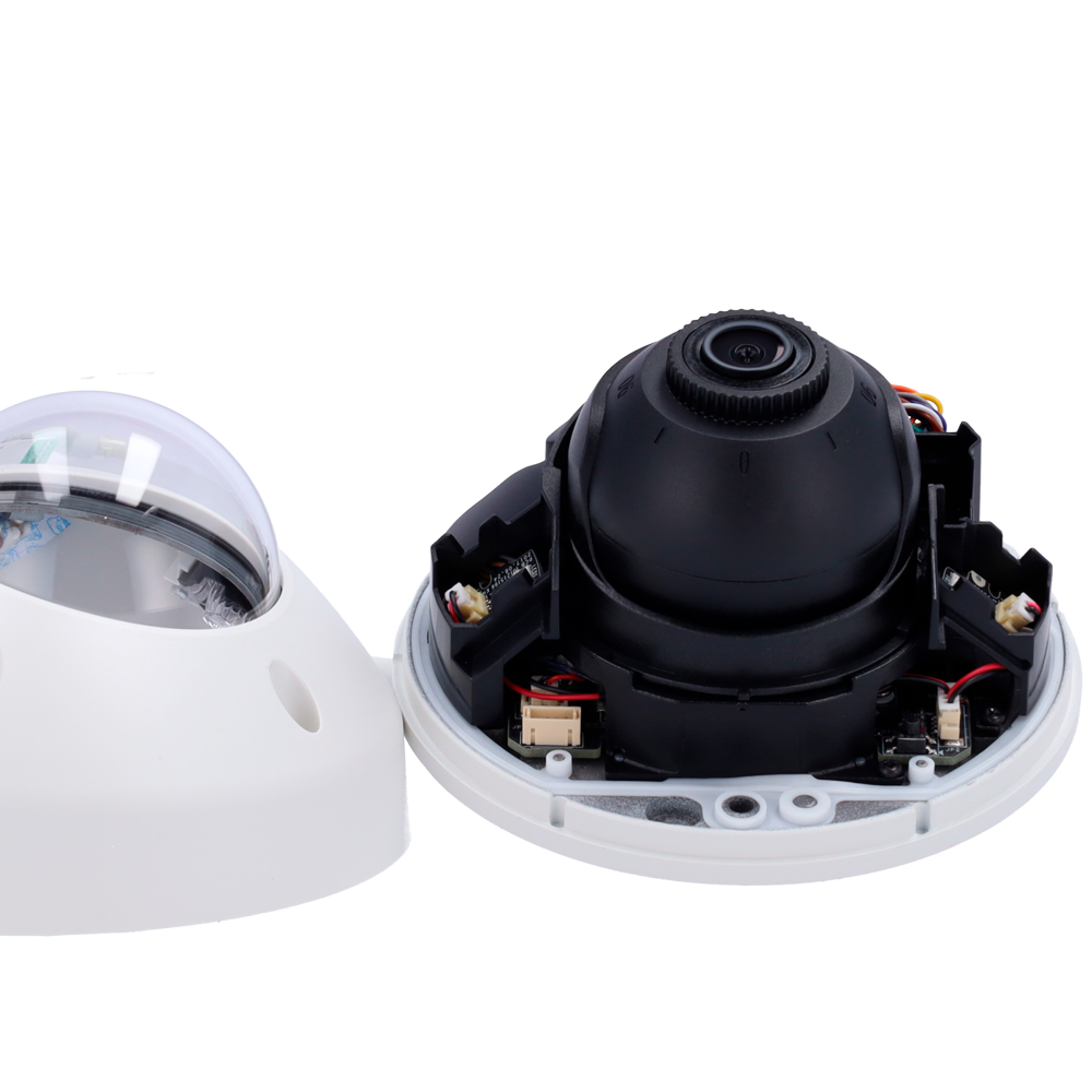 Cámara IP de 8 Megapíxeles - CMOS de escaneo progresivo 1/2.8″ - Compresión H.265+ / H.265 - Lente fija 2.8 / WDR - Detección de movimiento 2.0 - Resistente al agua IP67, antivandálico IK08