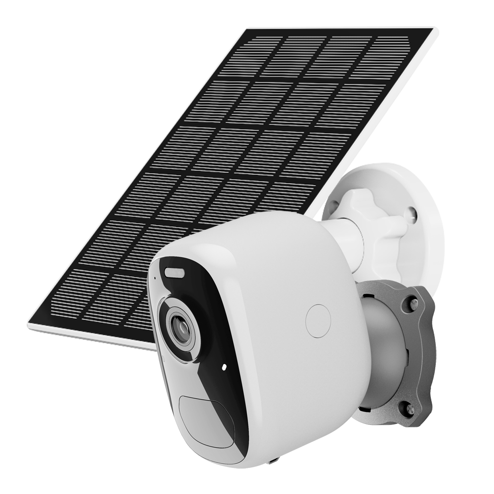 Cámara IP 3Mpx  VicoHome Wifi a batería - Panel solar 3 W / Batería litio 5000 mAh - Detección inteligente en nube / Sensor PIR - Lente 2.97 mm / IR 7 m / LED blanco - Audio bidireccional / Ranura SD - App VicoHome y Cloud / Compatible Alexa