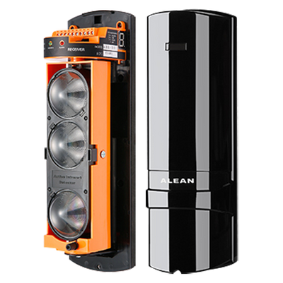 Rilevatore di barriera a infrarossi - Cablato | 3 raggi - Distanza max. di rilevamento 150 / 450 m - Elevata capacità di configurazione - Tamper | Uscita relé | LED Display - Alimentazione 12~24VDC/VAC - Innowatt