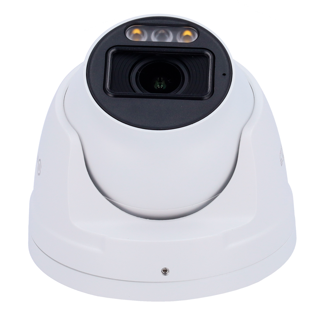 Safire Smart - Cámara IP Turret E1 Night Color gama IA - Resolución 4 Megapíxeles (2566x1440) - Lente motorizada 2.8~12mm | IR&Led hasta 40m - IA: Clasificación de personas y vehículos - Resistente al agua IP67 | PoE (IEEE802.3af)