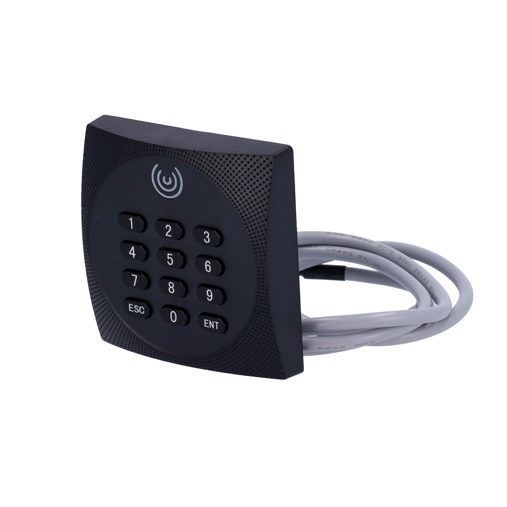 Lector de acceso - Acceso vía EM, MF y MF DESFire y PIN - Indicador LED y acústico - RS485 ZKTeco | OSDP - Compatible con controladores ZKTeco - Apto para exterior IP64